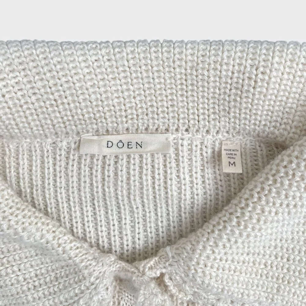 NWOT Doen Heleine Cardigan Hand knitted Women's Size Medium - Picture 11 of 13